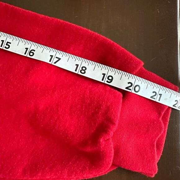 VTG 90s Top Stitch embellished red crewneck sweatshirt w sequins. Beautiful. 1X - Picture 6 of 7